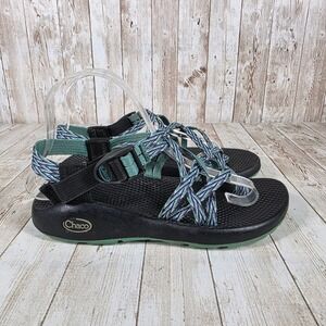 Chaco Z/Cloud X Sandals Sport Active‎ Walking Strappy Black Teal Women's 7